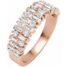 14K Rose 3/4 CTW Diamond Anniversary Band - 653559602P