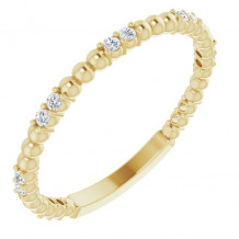 14K Yellow 1/6 CTW Diamond Anniversary Band - 123105601P