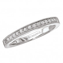 18k White Gold Diamond Wedding Band