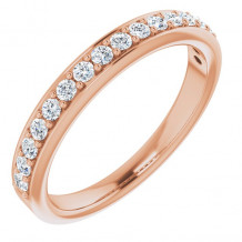 14K Rose 1/3 CTW Diamond Anniversary Band - 1231926006P