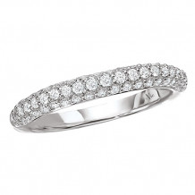 14k White Gold Diamond Wedding Band