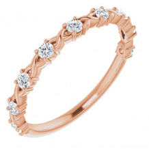 14K Rose 1/4 CTW Diamond Anniversary Band - 1236266020P