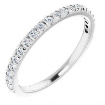 14K White 1/4 CTW Diamond French-Set Anniversary Band - 1238836000P