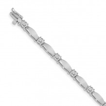 Quality Gold 14k White Gold A Diamond Tennis Bracelet - X2363WA