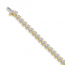 Quality Gold 14k Yellow Gold diamond Tennis Bracelet - X2844