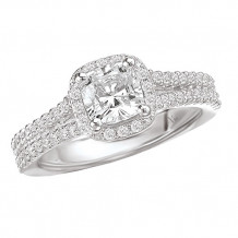 La Vie 14k White Gold Semi-Mount Diamond Engagement Ring