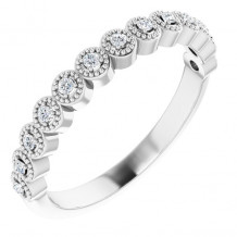 14K White 1/8 CTW Diamond Anniversary Band - 123420600P