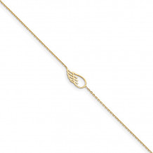 Quality Gold 14k Wing  Anklet - ANK299-10