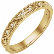 14K Yellow .05 CTW Diamond Anniversary Band - 653592600P