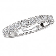 Romance 18k White Gold Diamond Wedding Band