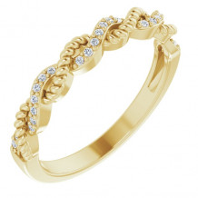 14K Yellow .08 CTW Diamond Stackable Ring - 65196960000P