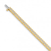 Quality Gold 14k Yellow Gold AA Diamond Tennis Bracelet - X2319AA