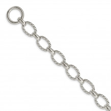 Quality Gold Sterling Silver 7.5inch Polished Fancy Link Bracelet - QH310-7.5