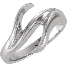 14K White Freeform Remount Ring - 4893A23041P