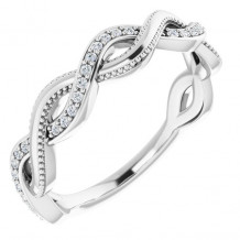 14K White 1/8 CTW Diamond Anniversary Band - 123424600P