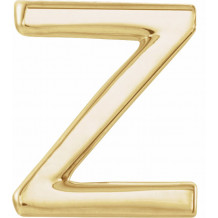 14K Yellow Single Initial Z Earring - 86800252P