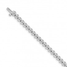 Quality Gold 14k White Gold Diamond Tennis Bracelet - X10006WAA