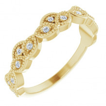 14K Yellow 1/8 CTW Diamond Anniversary Band - 123546601P