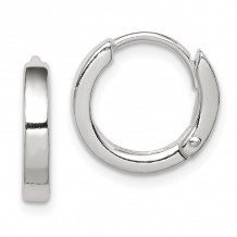 Quality Gold Sterling Silver Round Hoop Earrings - QE3280