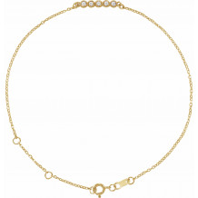 14K Yellow.07 CTW Diamond Bar 6 1/2-7 1/2 Bracelet - BRC774606P