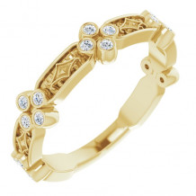 14K Yellow 1/6 CTW Diamond Anniversary Band - 123661601P