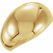 14K Yellow 10 mm Dome Ring - 50199247731P