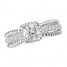 La Vie 14k White Gold Semi-Mount Diamond Engagement Ring