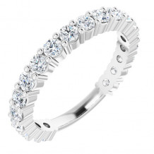 14K White 1 1/5 CTW Diamond Anniversary Band - 1236556008P