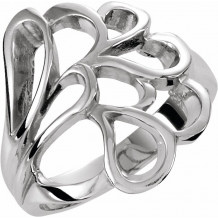 14K White Ring - 553237242P