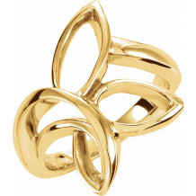 14K Yellow Freeform Remount Ring - 5701105306P