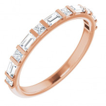 14K Rose 1/2 CTW Diamond Anniversary Band - 123585602P