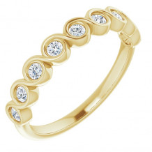 14K Yellow 1/4 CTW Diamond Anniversary Band - 1235946022P