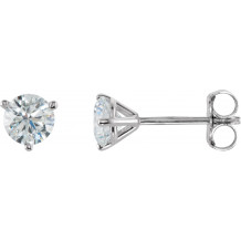 14K White 3/4 CTW Diamond Stud Earrings - 6623360093P