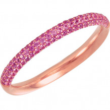 14k Rose Gold Stuller Pink Sapphire Stackable Ring