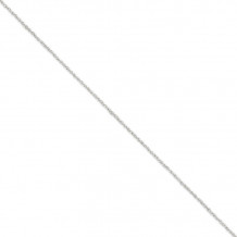 Quality Gold 14k White Gold 1.7mm Ropa Anklet - WRPA028-10