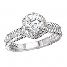 La Vie 14k White Gold Semi-Mount Diamond Engagement Ring