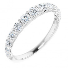 14K White 3/4 CTW Diamond Anniversary Band - 123897600P