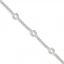 Quality Gold Sterling Silver Polished Knot Bracelet - QG4274-8