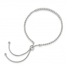 Quality Gold Sterling Silver Diamond-cut CZ Adjustable Bracelet - QG4545