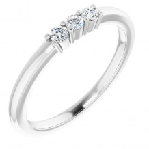 14K White 1/6 CTW Diamond Anniversary Band - 1239756004P