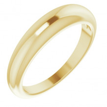 14K Yellow 4 mm Petite Dome Ring - 52257101P