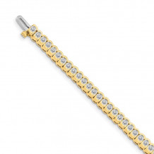 Quality Gold 14k Yellow Gold 3mm Diamond Tennis Bracelet - X2323
