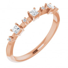 14K Rose 1/6 CTW Diamond Anniversary Band - 124217602P