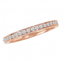 Romance 18k Rose Gold Diamond Wedding Band