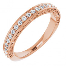 14K Rose 1/3 CTW Diamond Anniversary Band - 123998602P