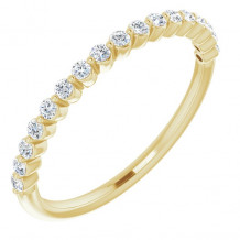 14K Yellow 1/4 CTW Diamond Anniversary Band - 123418601P