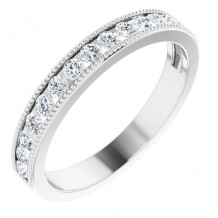 14K White 1/2 CTW Diamond Anniversary Band - 122754601P