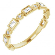 14K Yellow 1/4 CTW Diamond Anniversary Band - 1236336074P