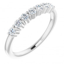 14K White 3/8 CTW Diamond Anniversary Band - 12284460004P