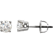 14K White 1/4 CTW Diamond Stud Earrings - 6753560007P